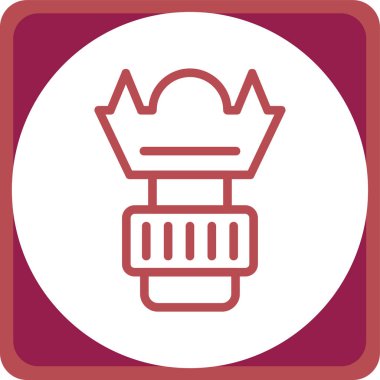 Bir simgenin vektör illüstrasyonu