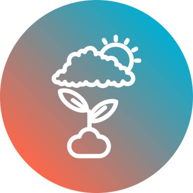 Muson Tarım Hattı Gradyan Arkaplanı.