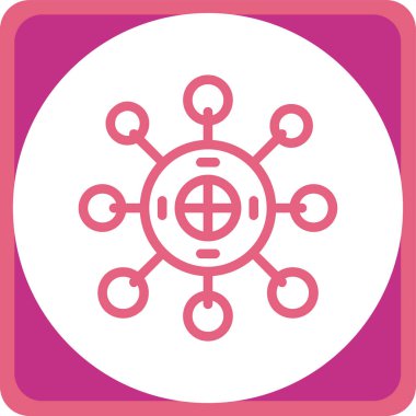 Eşsiz Hedef Vektör Satır Simgesi