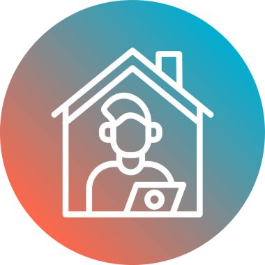 Ev simgesi vektör illüstrasyonu