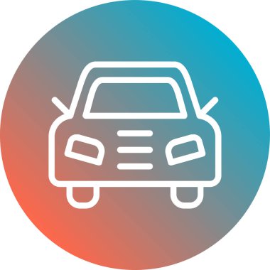 araba simgesi vektör illüstrasyonu