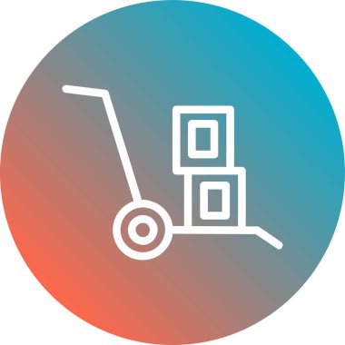 Alışveriş arabası vektör simgesi