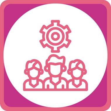 İnsan simgesinin vektör illüstrasyonu