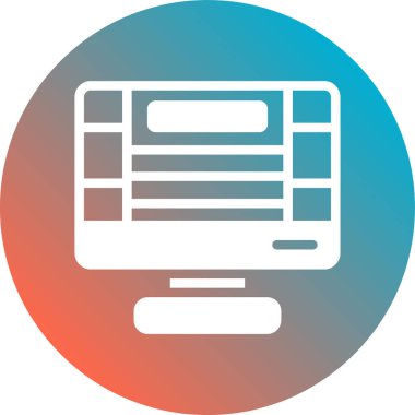 seo modern simgesinin vektör illüstrasyonu