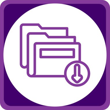 benzersiz belge vektör çizgisi simgesi