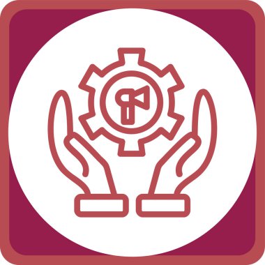 dişli simgesi vektör illüstrasyonu