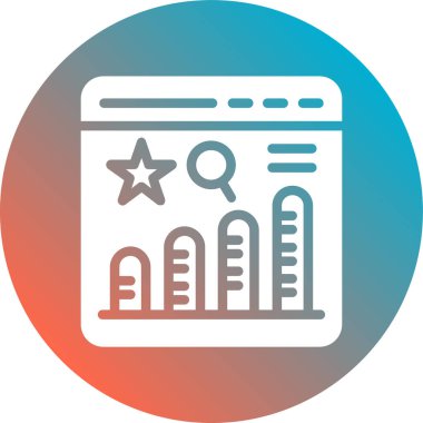 seo modern simgesinin vektör illüstrasyonu