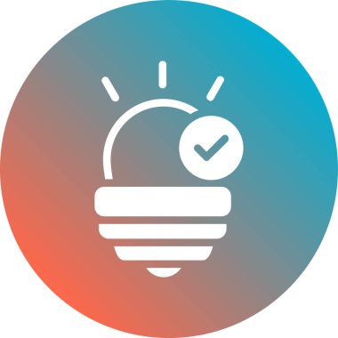 Ampul Simgesi, Vektör illüstrasyonu