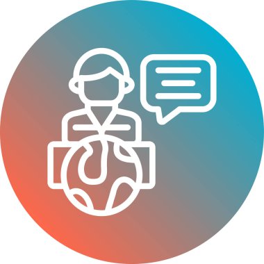 Modern simgenin vektör illüstrasyonu