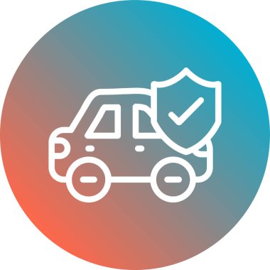 araba simgesi vektör illüstrasyonu