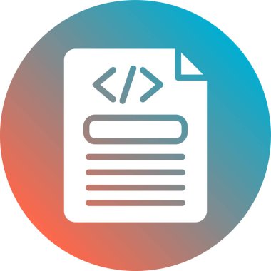 Beyaz arkaplanda izole edilmiş modayı kodlama simgesi.