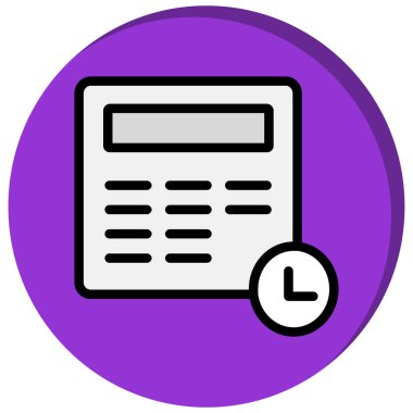 Takvim. Web simgesi basit illüstrasyon