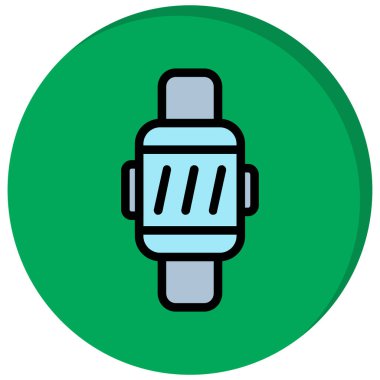 Bir benzin istasyonu simgesinin vektör illüstrasyonu