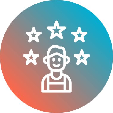 Modern simgenin vektör illüstrasyonu