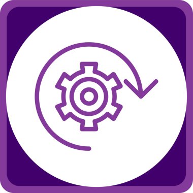 dişli simgesi vektör illüstrasyonu