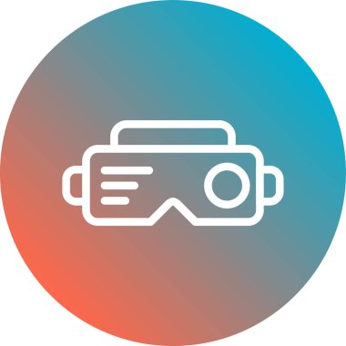 Kamera simgesi olan uzun bir gölge daire düğmesinin gösterimi