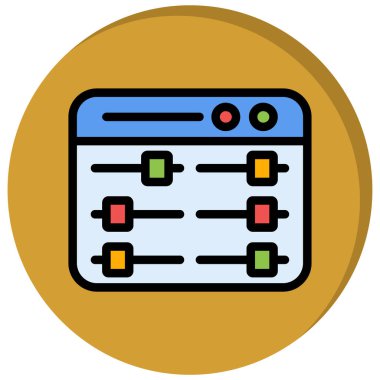 Ağ web simge vektör çizim