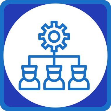 Gears'ı vektör simgesi bir çerçeve içinde