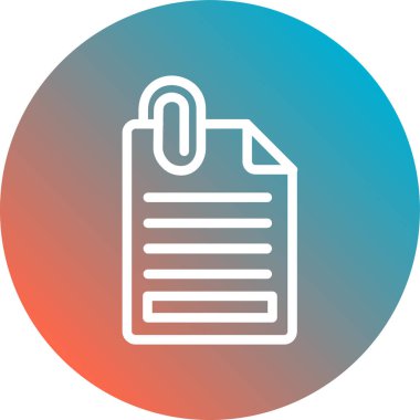 Kağıt simgesinin vektör illüstrasyonu