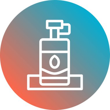 Gaz simgesinin vektör illüstrasyonu