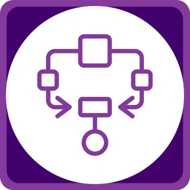 şebeke. Web simgesi basit illüstrasyon