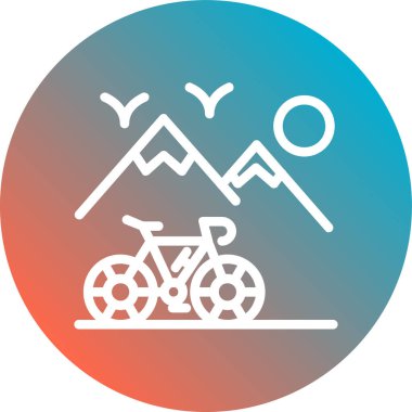 bisiklet ikonu vektör illüstrasyonu