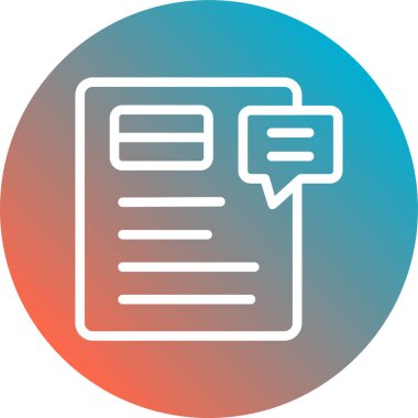 Belge simgesinin vektör illüstrasyonu