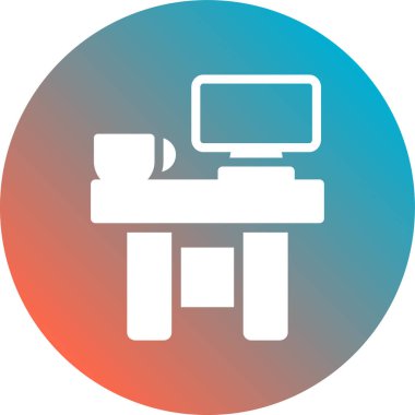 Laptop Düz Vektör Simgesi