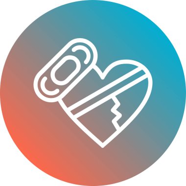 kalp simgesi, vektör illüstrasyonu