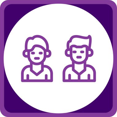 İnsan simgesinin vektör illüstrasyonu