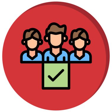 grup üyeleri iş simgesinde insanları gruplar