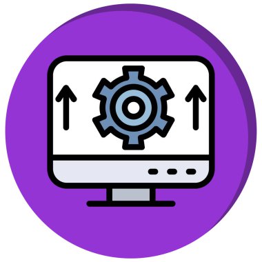 Ayarlama. Web simgesi basit illüstrasyon