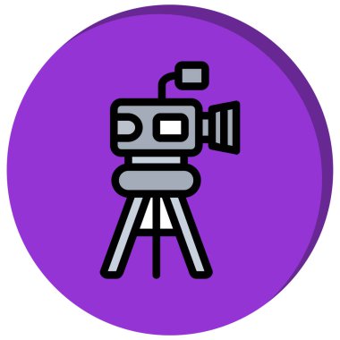 Kamera. Web simgesi basit illüstrasyon