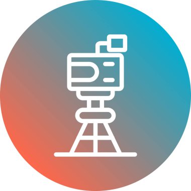 Kamera. Web simgesi basit illüstrasyon