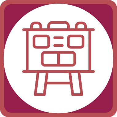 Modern bir simgenin vektör illüstrasyonu