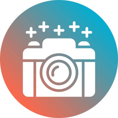 fotoğraf makinesi ikon vektör illüstrasyonu