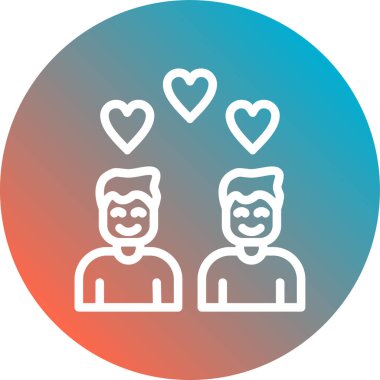 iki kişi simgesi, illüstrasyon