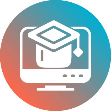 Bilgisayar. Web simgesi basit illüstrasyon