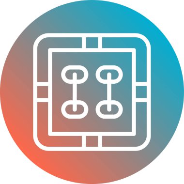 Seo modern simgesinin vektör illüstrasyonu, bilgisayar