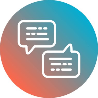 sohbet web simgesi basit tasarımı