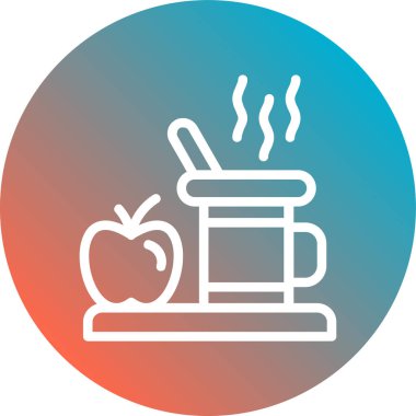 Gıda simgesinin vektör illüstrasyonu