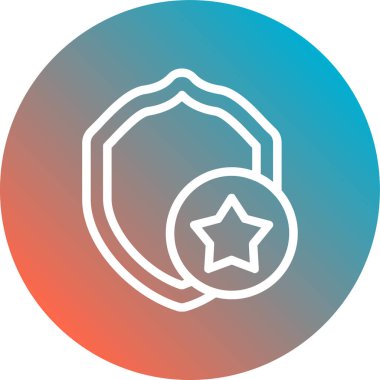 Yıldız simgesinin vektör illüstrasyonu