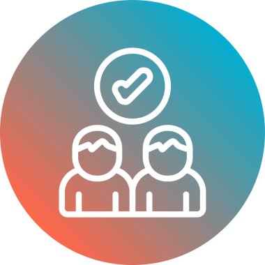 İnsanlar soyut arka grupta izole edilmiş simge