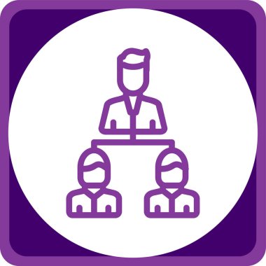 İş insanları simgesinin vektör illüstrasyonu