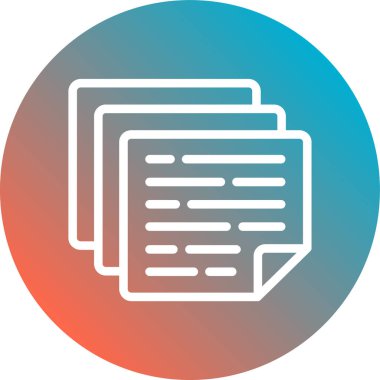 Belge simgesinin vektör illüstrasyonu