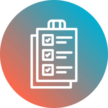 vektör kontrol listesi simgesi