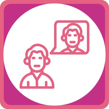 Ofisteki insanların vektör simgesi