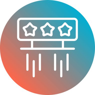 Benzersiz derecelendirme vektörü simgesi