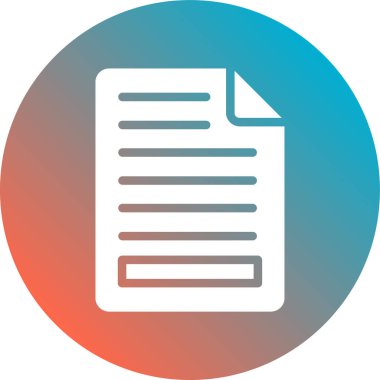 belge düz vektör simgesi