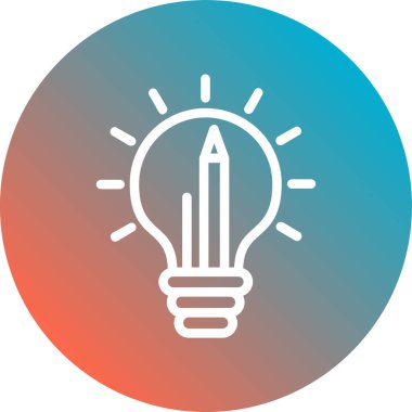 ampul simgesi vektör illüstrasyonu